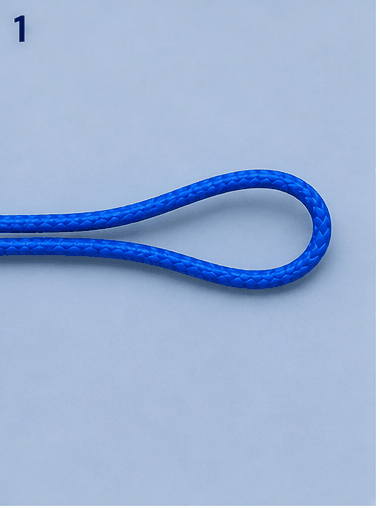 Albright Knot being tied step by step